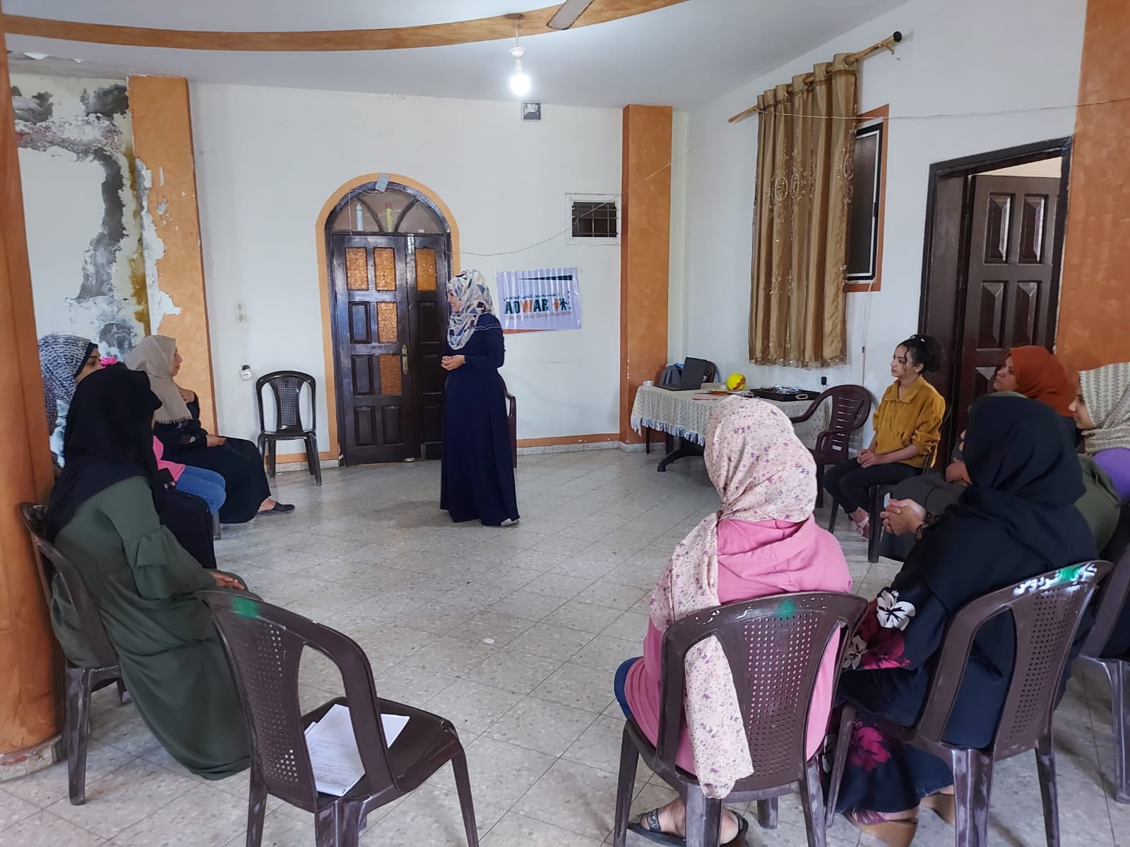  لقاء توعوي لسيدات في البريج وسط غزة