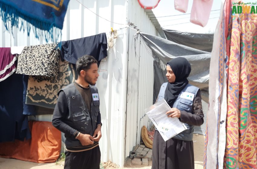  مؤسسة أدوار تواصل توزيع” كوبونات” غذائية بالشراكة مع خدمات الإغاثة الكاثوليكية في قطاع غزة