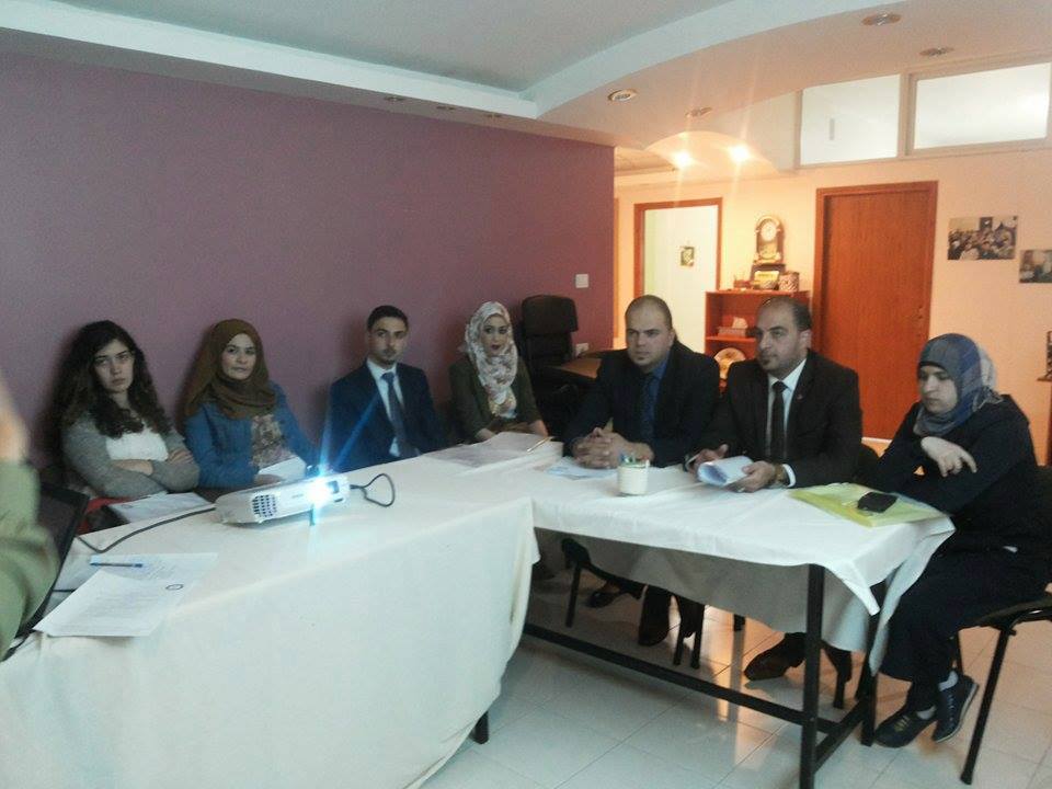  ADWAR Association hosts a meeting for Human Rights Defenders (MUSAWA) , with the presence of lawyers from Bethlehem and Hebron governorates.