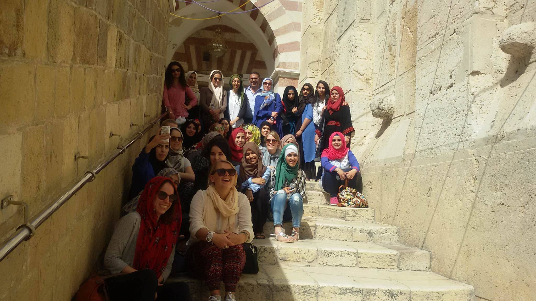  British women delegation in addition to Palestinian women visits ADWAR Association and the old city of Hebron