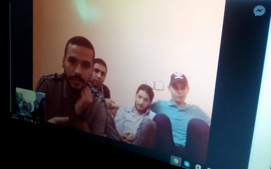  Skype meeting among Young Moroccan group of Alianza Association and ADWAR Association