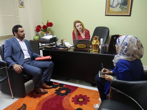  The General Director of ADWAR Association Sahar Alkawasmeh hosted a meeting in the presence of the legal councilor (Mohammed Ajlouni) and ADWAR’s Financial Director (Reem AlJolani)
