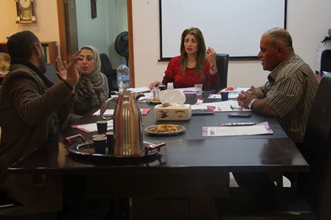  Executive Secretariat of Wataneyon to end the division in Hebron hold a special meeting for the new Secretariat, In the presence of actors from different national institutions