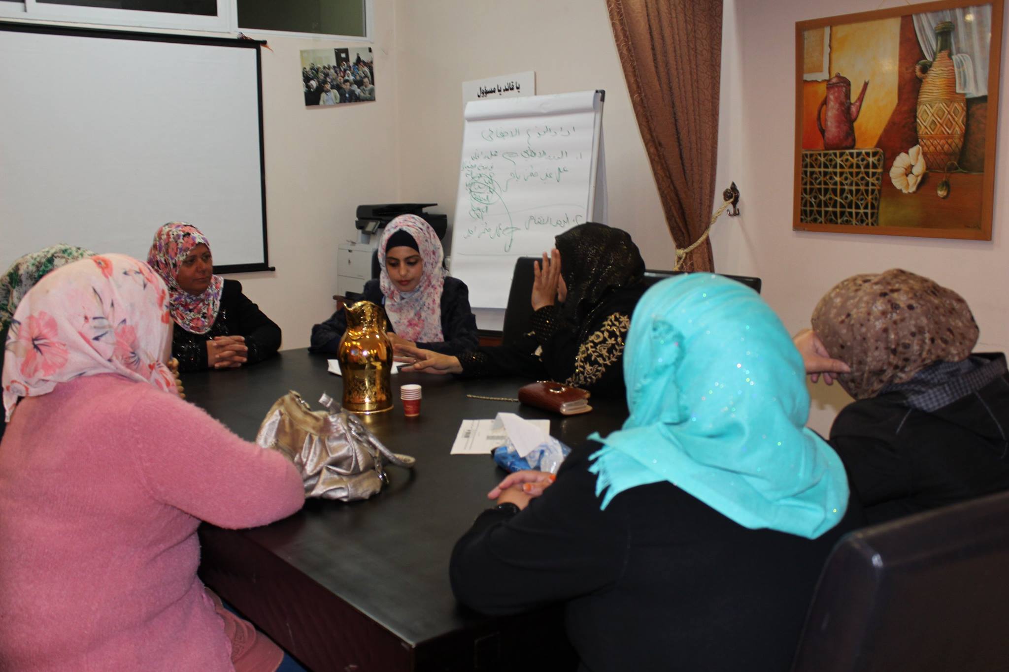  Roles for social change association- ADWAR held up the second follow up and training meeting with beneficiaries women from the previous project “women advocate against the concept of divorced and their isolation from civic life