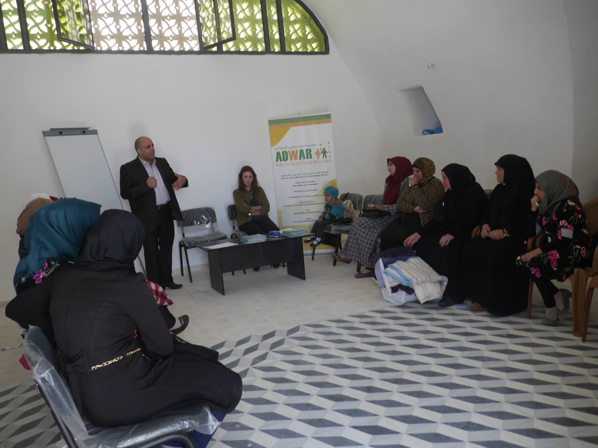  Roles for social change association- ADWAR and the coalition of accountability and integrity (AMAN) in partner with the local council of Masafer Yatta conducting awareness workshop entitled “ Women role in combat the corruption and its mechanisms”