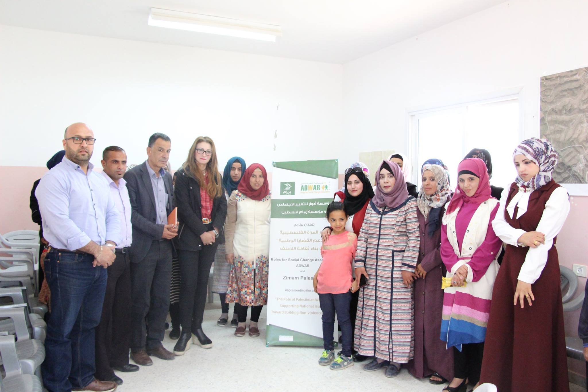  ADWAR Association with Zimam Palestine implemented a seminar entitled the role of women and their social activity in protecting the national project.