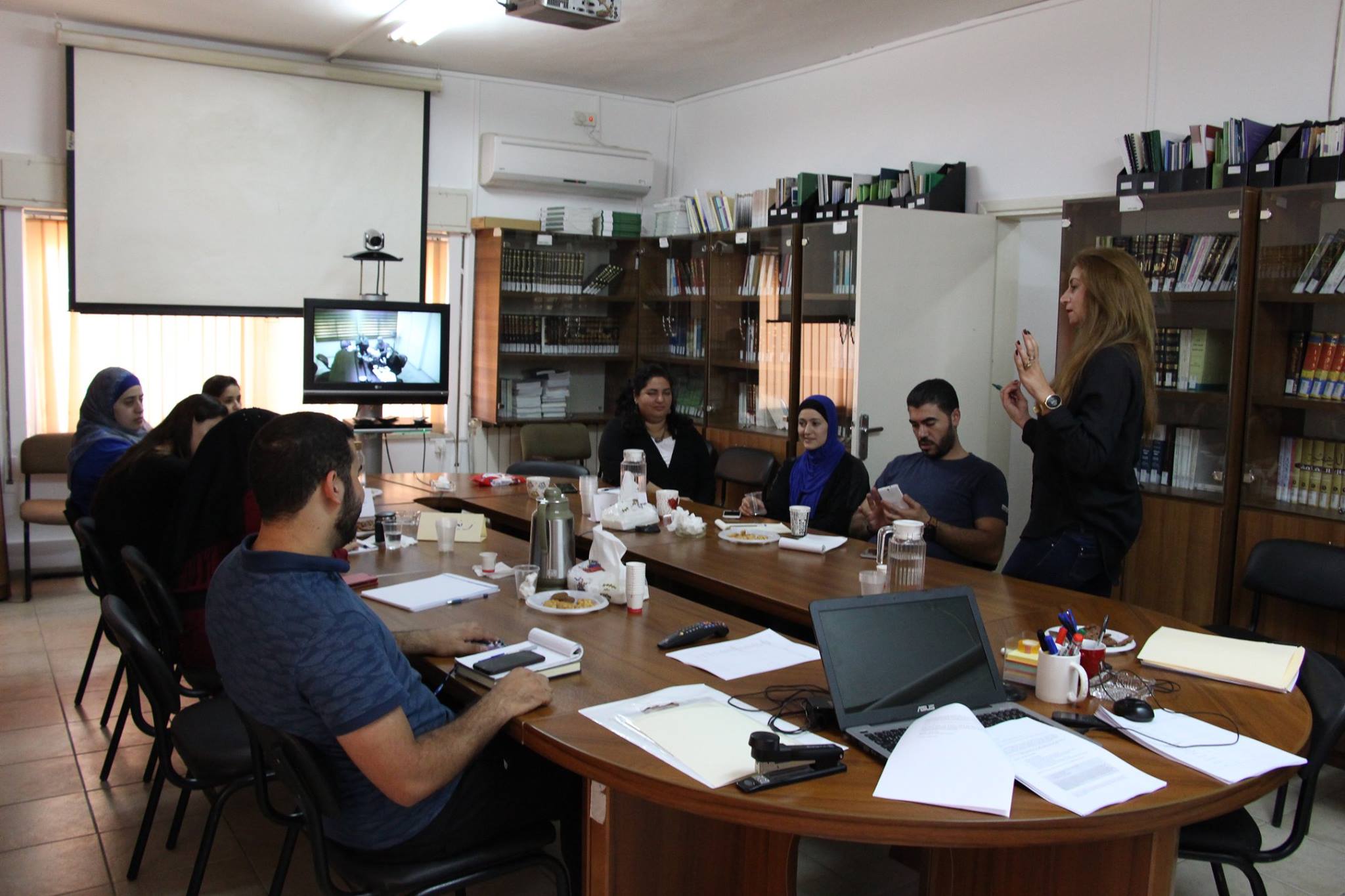  Roles For Social Change Association – ADWAR General Director Sahar Yousef AlKawasmeh, conducting intensive training program targeting the technical staff of the MUSAWA