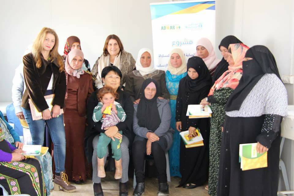  The general director of UN Women in Palestine, Uzli Jamsran, visited Roles for Social Change Association-ADWAR