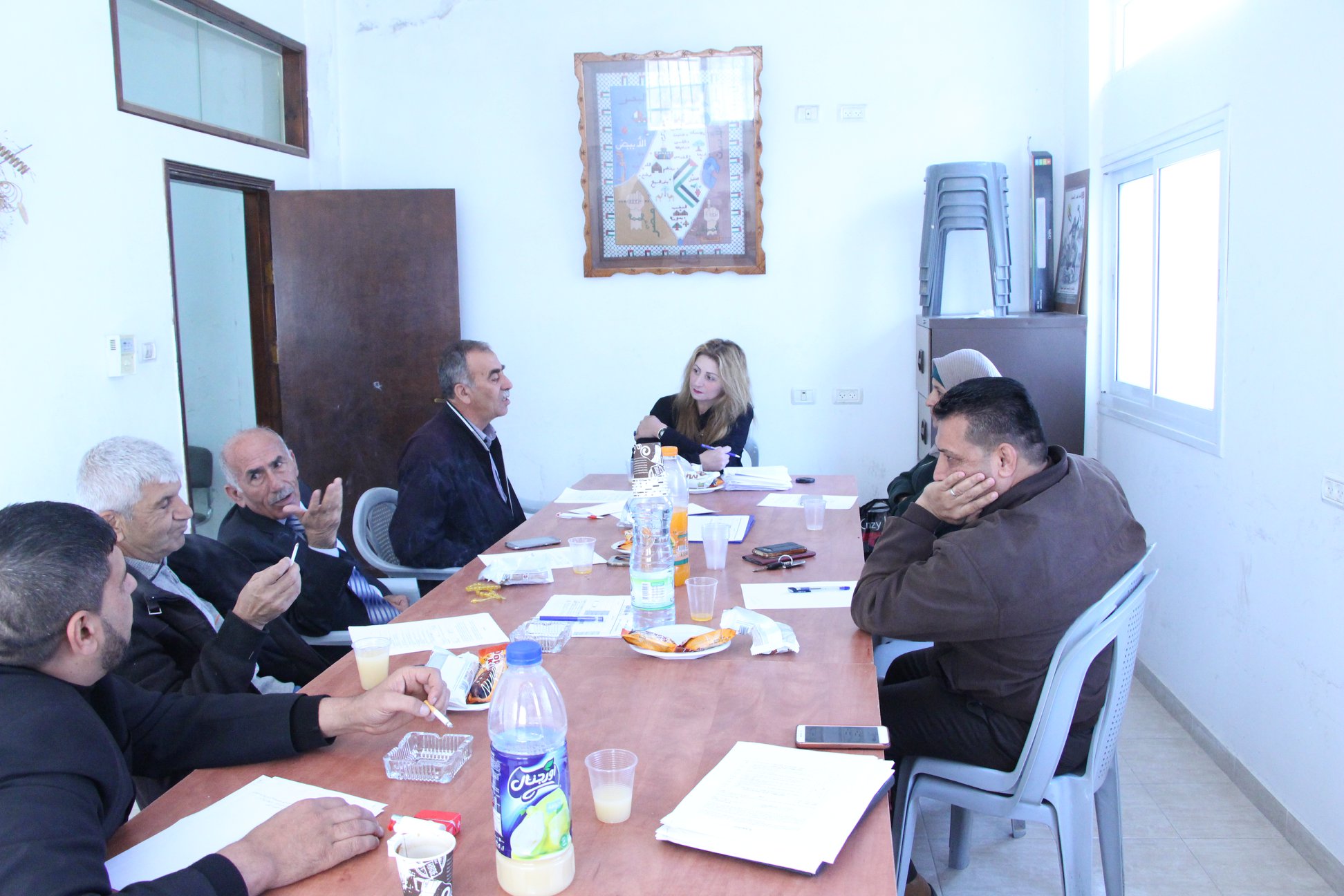  Popular Committee for Al-Fowar Camp Services- South of Hebron Roles for Social Change Association- ADWAR implemented a focus group meeting with Al-Fowar Camp men to recognize water and sewage conditions and its side effects on family in general.