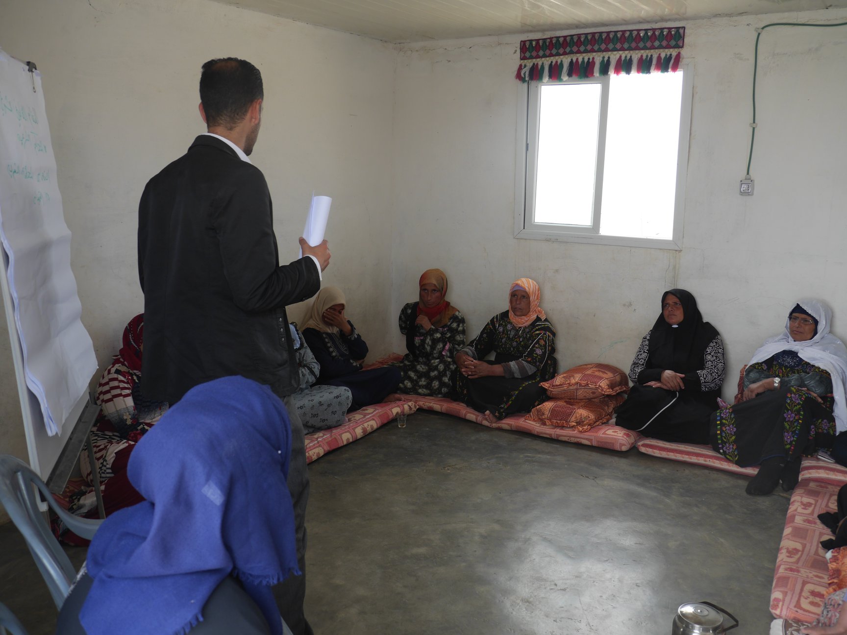  Roles for Social Change Association- ADWAR continues to hold mobile legal visits under the “Protecting women’s legal rights” social project that aims to reduce gender-violence based, in Mafasr Yatta.