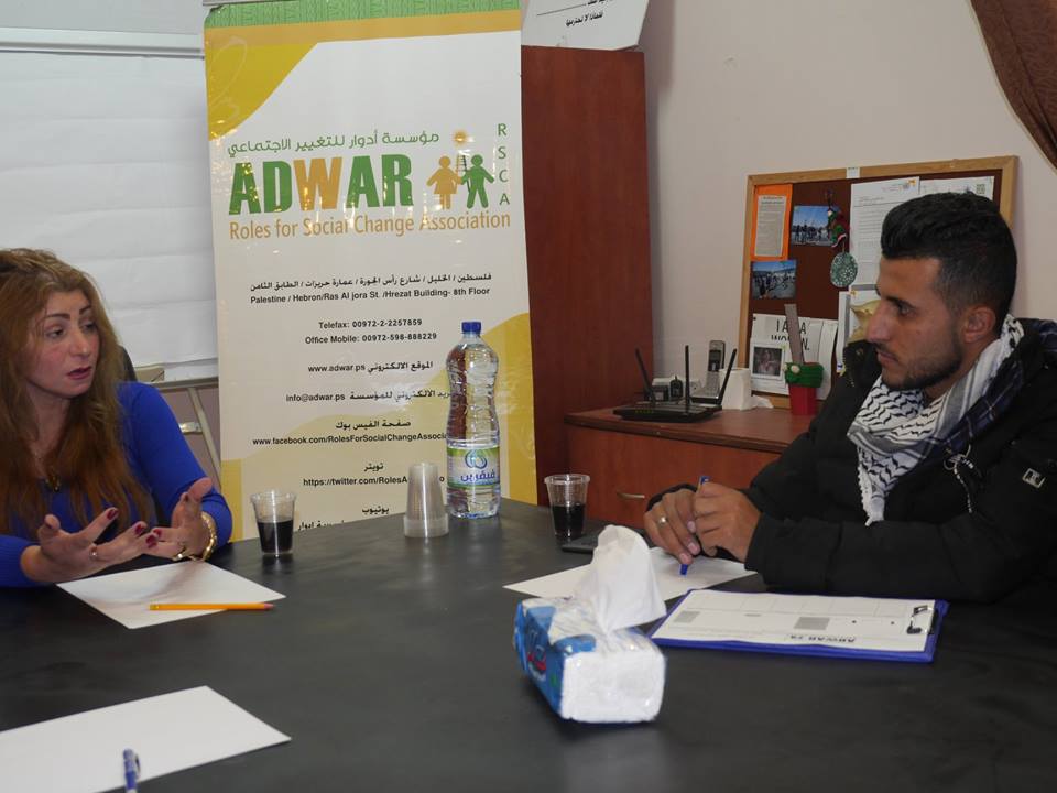  Roles for Social Change Association-ADWAR implemented a preparatory meeting in partnership with Palestine Technical University Kadoorei-Aroub Branch, in the presence of the president of Students Council,Hamzeh Shawbkeh