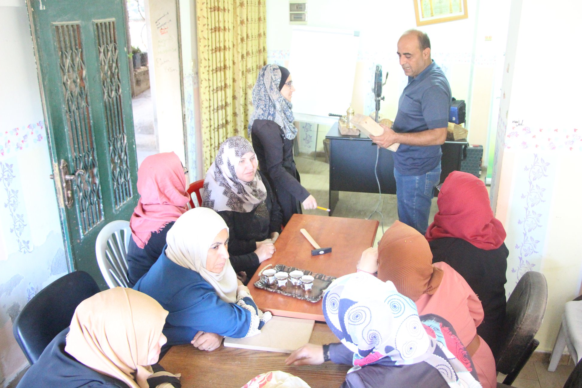  Roles for Social Change Association -ADWAR continues implementing its vocational training activities entitled as “Training members of Palestinian Environment Guards Committees on recycling waste in Wadi al-Quff reserve”