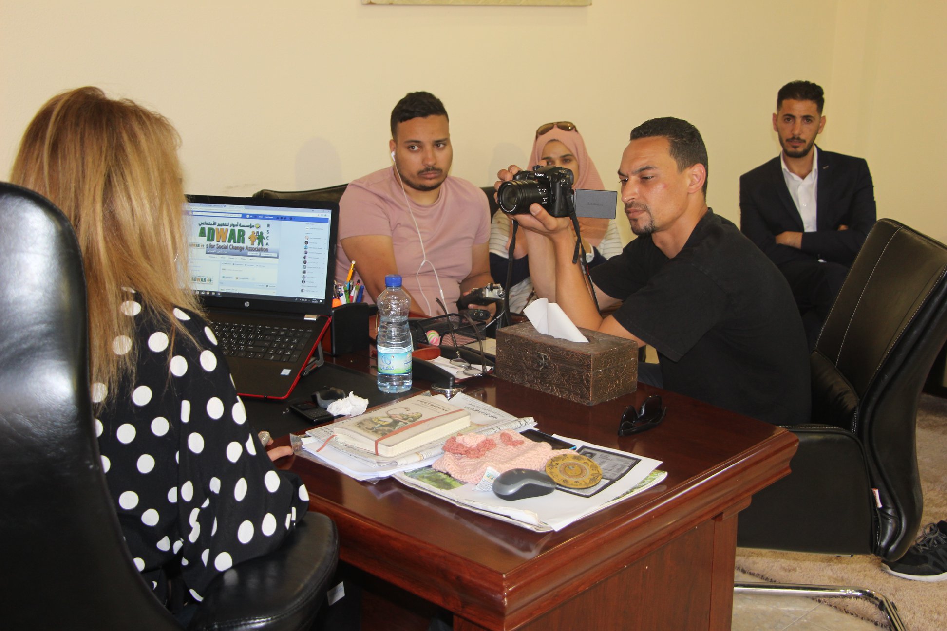  Roles for Social Change Association-ADWAR hosted French in order to conduct a documentary film on ADWAR Association role in protecting women’s legal rights