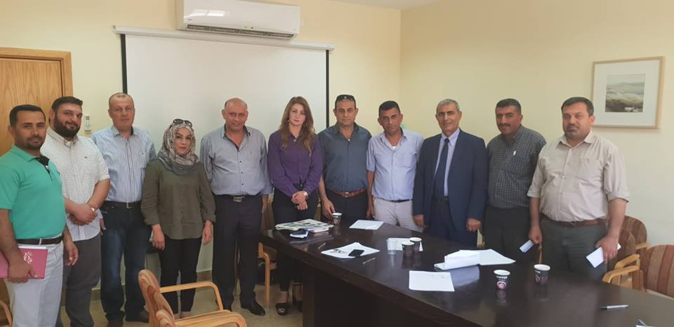  Members of Steering Committee of Hebron- Negev- Gaza Project hold a meeting for preparing for Yatta workshop