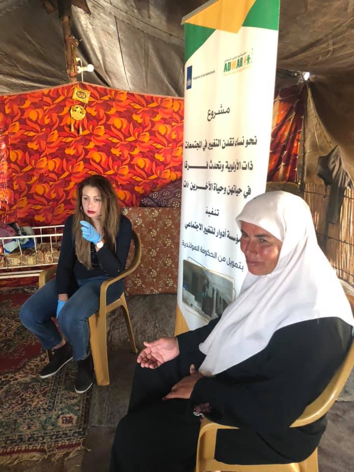  Women Protection Committee members in Ibziq Bedouin communities -Tubas Governorate  accountable the decision makers in privet sector.