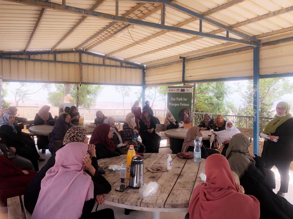  Women Protection Committee in Masafer Bani Naem continue The Capacity Building Training Program