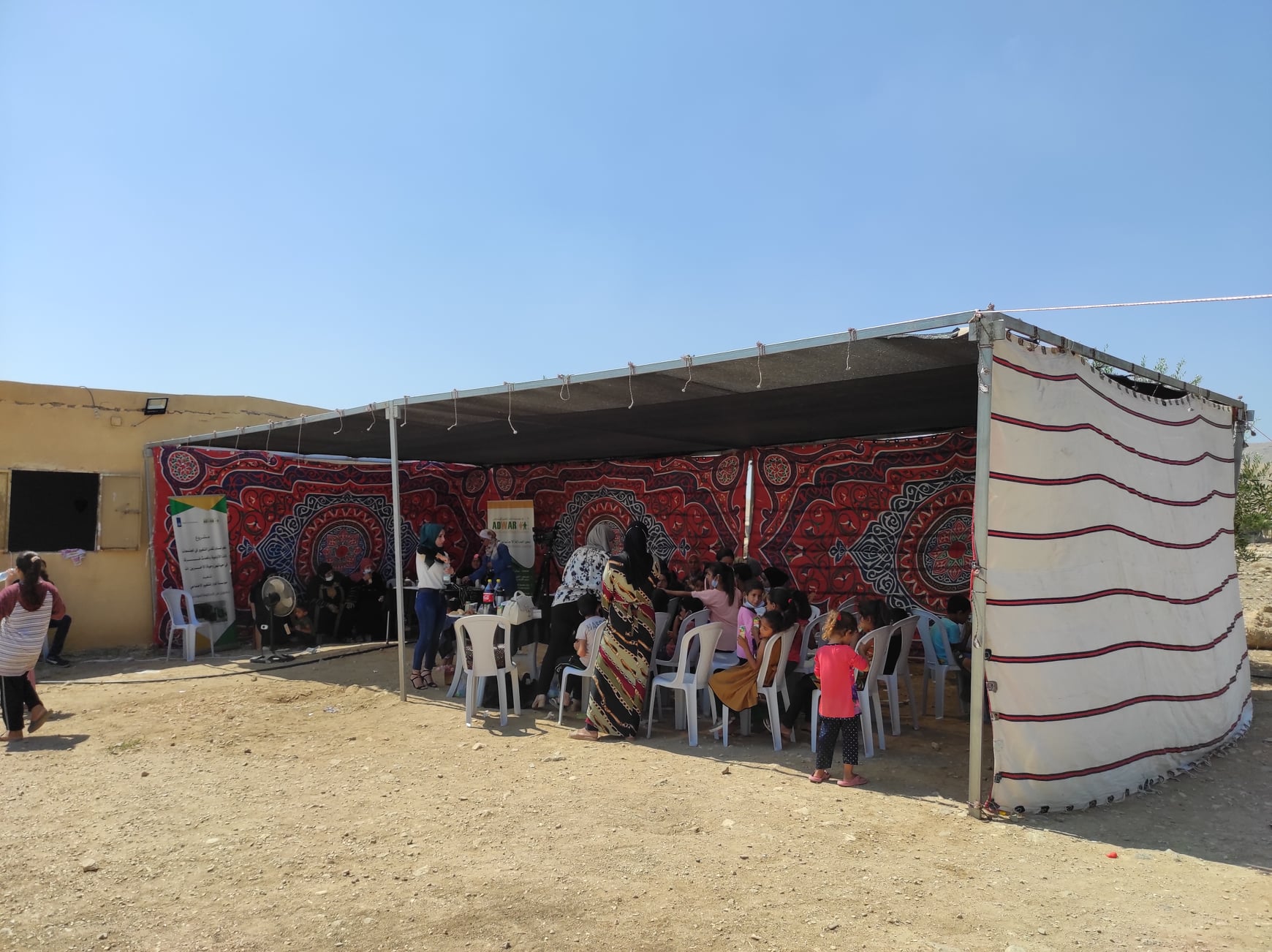 Women Protection Committee in Al-Fasayel Bedouin community implements “Pavilion Initiative for Weddings and Events”
