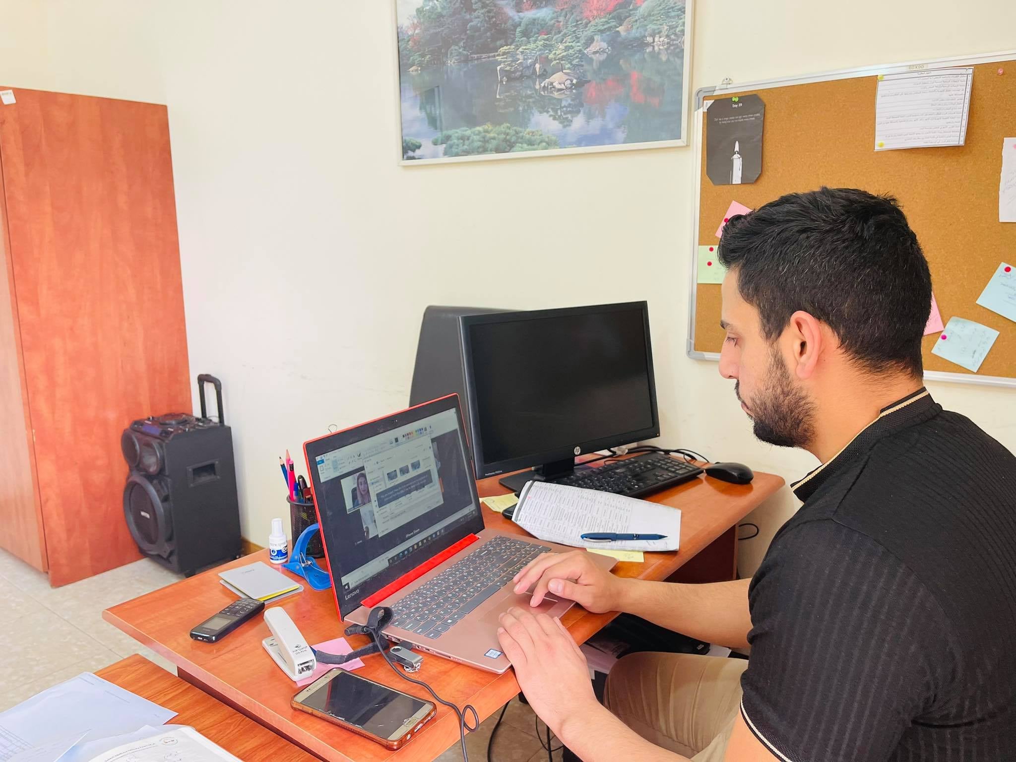  Online digital training for ،Qabalan municipality employees