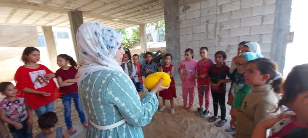  Psychosocial support session for girls in Beit Lahia northern Gaza