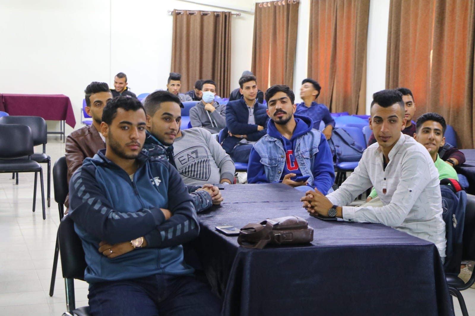  Awareness meeting in  Gaza University  about  digital tools importance  in municipal services
