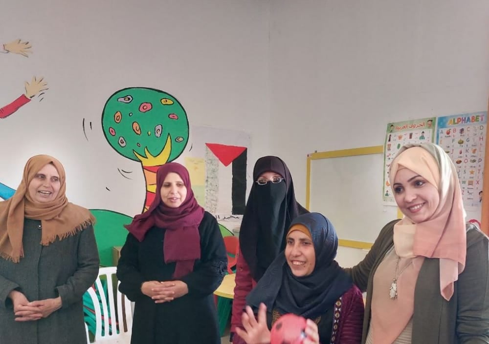  A psychological support meeting for women and girls with disabilities in northern Gaza