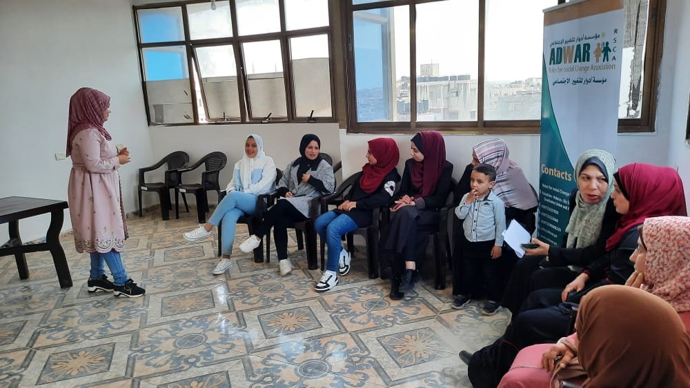  Psychological and social support meeting for women in Gaza