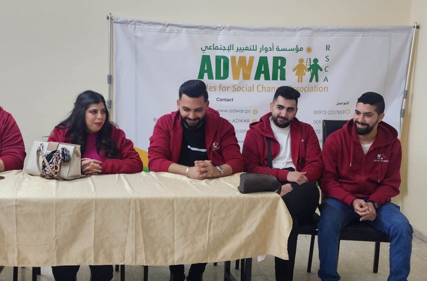  A youth delegation from the Palestinian Center for Peace and Democracy Issues visits ADWAR Association