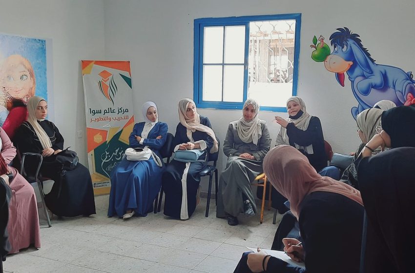  Awareness and entertainment meetings for young women in the Gaza Strip